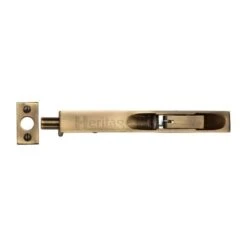 Lever Action Flush Bolt For Double Doors - Antique Brass (Gloss Lacquered)