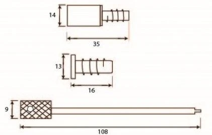 19mm Sash Stops - Sliding Sash Windows Locks - Pack Of 4 - Black - Image 2
