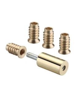 29mm Sash Stops - Sliding Sash Windows Locks - Polished Brass (Lacquered) - Pack Of 2