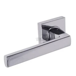 Axis Lever On Square Rose - Polished Chrome