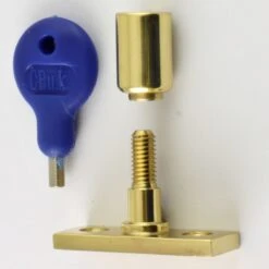 Locking Stay Pin - Polished Brass (Lacquered)