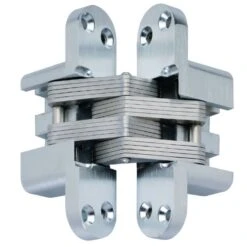 Concealed SOSS Style Hinges - 45mm X 12.4mm - Satin Chrome