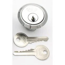 5 Pin Rim Cylinder To Suit Standard Yale Style Night Latch Locks - Polished Chrome