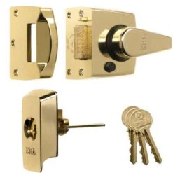 ERA High Security British Standard BS8621 Rated - Escape Night Latch With Ant-Thrust - Polished Brass