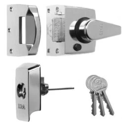 ERA High Security British Standard BS8621 Rated - Escape Night Latch With Ant-Thrust - Polished Chrome