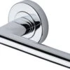 Admiralty Lever Handle On Round Rose - Polished Chrome