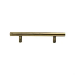 T-Bar Shape Cupboard Door Cabinet Handle - Available In Three Sizes - Antique Brass (Gloss Lacquered)