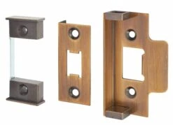 13mm Wrap Round Design Rebate Kit For Use With The CE Marked Tubular Latches - Antique Brass (Lacquered)
