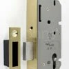 Architectural Quality DIN Style Euro Profile Mortice Deadlock - CE / UKCA Marked - Fire Rated - Certifire Approved - Satin Brass Plated