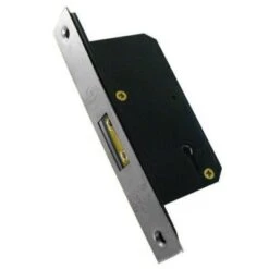 5 Lever Narrow Case Dead Lock - 50mm Case Depth (35mm Backset) - Satin Stainless Steel