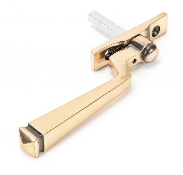 Avon Pattern Locking Espagnolette Handle - Window Fastener - Reversible - Polished Solid Bronze - Image 2