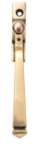 Avon Pattern Locking Espagnolette Handle - Window Fastener - Reversible - Polished Solid Bronze