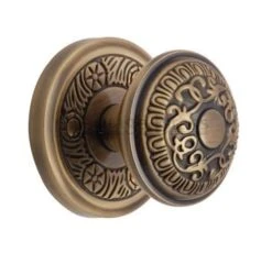 Aydon Mortice Knobs - Antique Brass (Gloss Lacquered)