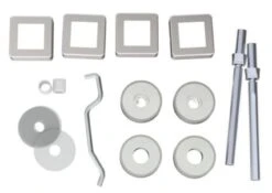 Back To Back Fixing Kit For 22mm X 22mm Square Shape Pull Handles - Satin Stainless Steel