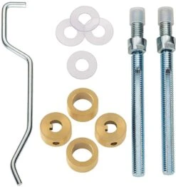 Back To Back Fixing Kit For Pull Handles - 19mm Diameter - To Suit 19mm Diameter Pull Handles & Post Diameters - Satin Brass PVD Plated