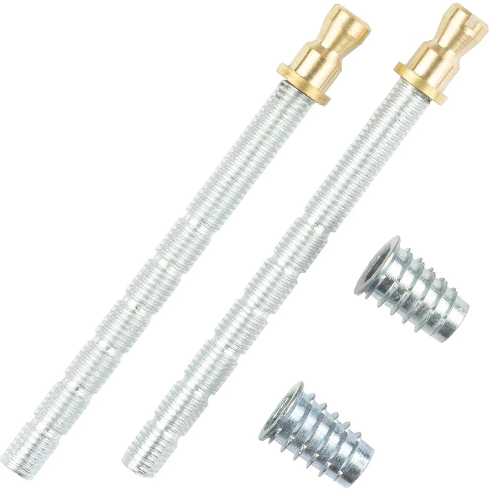 Rectangular Back To Back Pull Handle With Rounded Grip - 439mm Length (425mm Centres) - Satin Nickel - Suitable For Use With FD30 / FD60 Fire Doors - Image 3