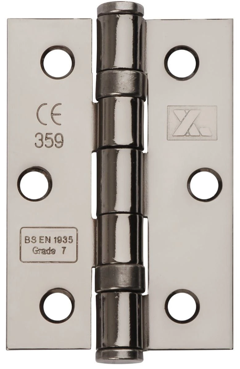 Ball Bearing Hinges - 76mm X 50mm - Black Nickel