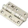 Ball Bearing Hinges - 76mm X 53mm - Polished Nickel