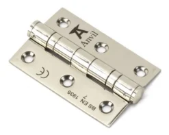 Ball Bearing Hinges - 76mm X 53mm - Polished Nickel