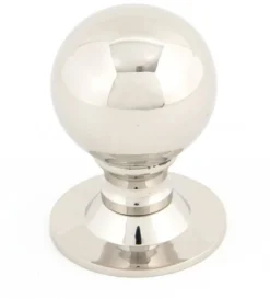 Ball Shaped Cupboard Door Knob - Two Sizes Available - Polished Nickel