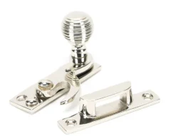 Beehive Hook Pattern Sash Fastener - Polished Nickel