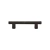 Black Iron Rustic Cabinet Pull Round Bar Design