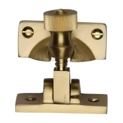 Brighton Sliding Sash Window Fastener - Satin Brass (Lacquered)