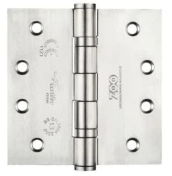 Ball Bearing Broad Butt Projection Hinges - Fire Rated - Grade 13 - CE / UKCA Marked - Certifire Approved - 120kg Weight Limit - 102mm X 102mm - Satin Stainless Steel