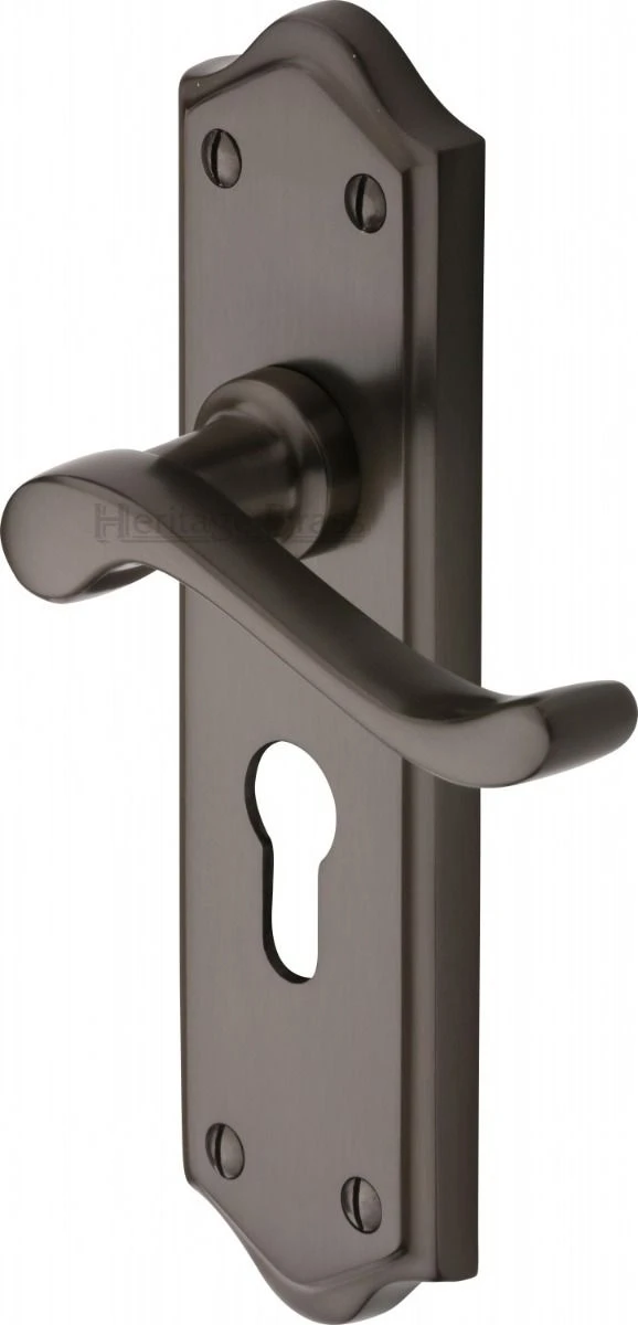 Buckingham Lever Door Handles On A Backplate - Matt Bronze (Lacquered) - Image 4