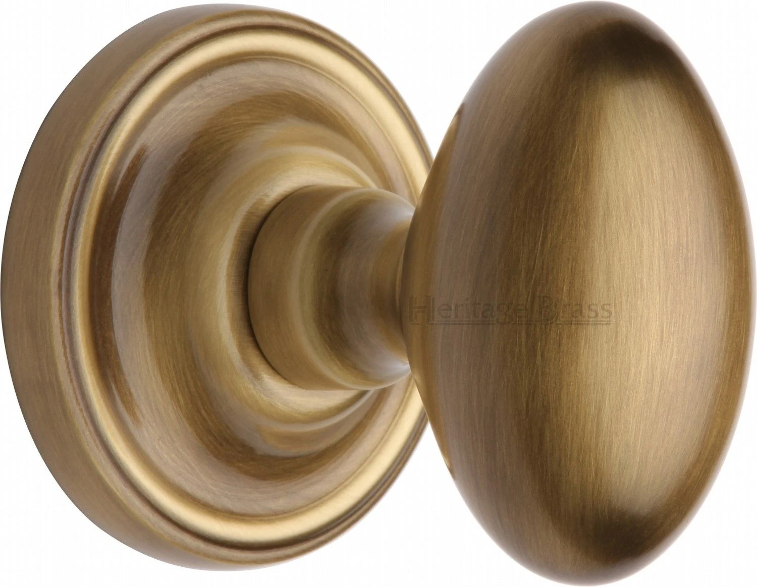 Chelsea Oval Mortice Knobs - Antique Brass (Gloss Lacquered)