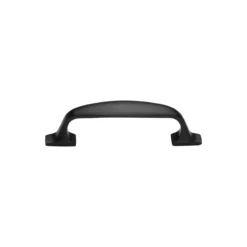 Classic D Shape Cabinet Pull Handle - Available In Four Sizes - Matt Black