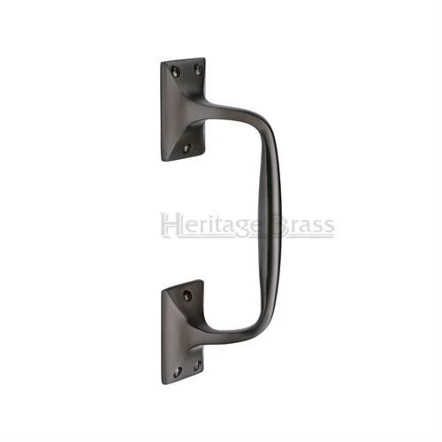 Cranked Pull Handle - Matt Bronze (Lacquered)