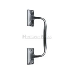 Cranked Pull Handle - Satin Chrome