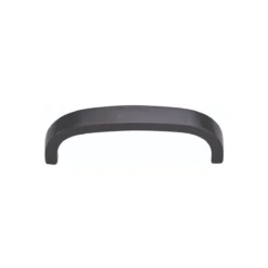 Curved Cabinet Pull Handle - Available In Three Sizes - Matt Black