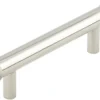 Diamond Knurled T-Bar Cabinet Handle - Available In Two Sizes - Polished Nickel