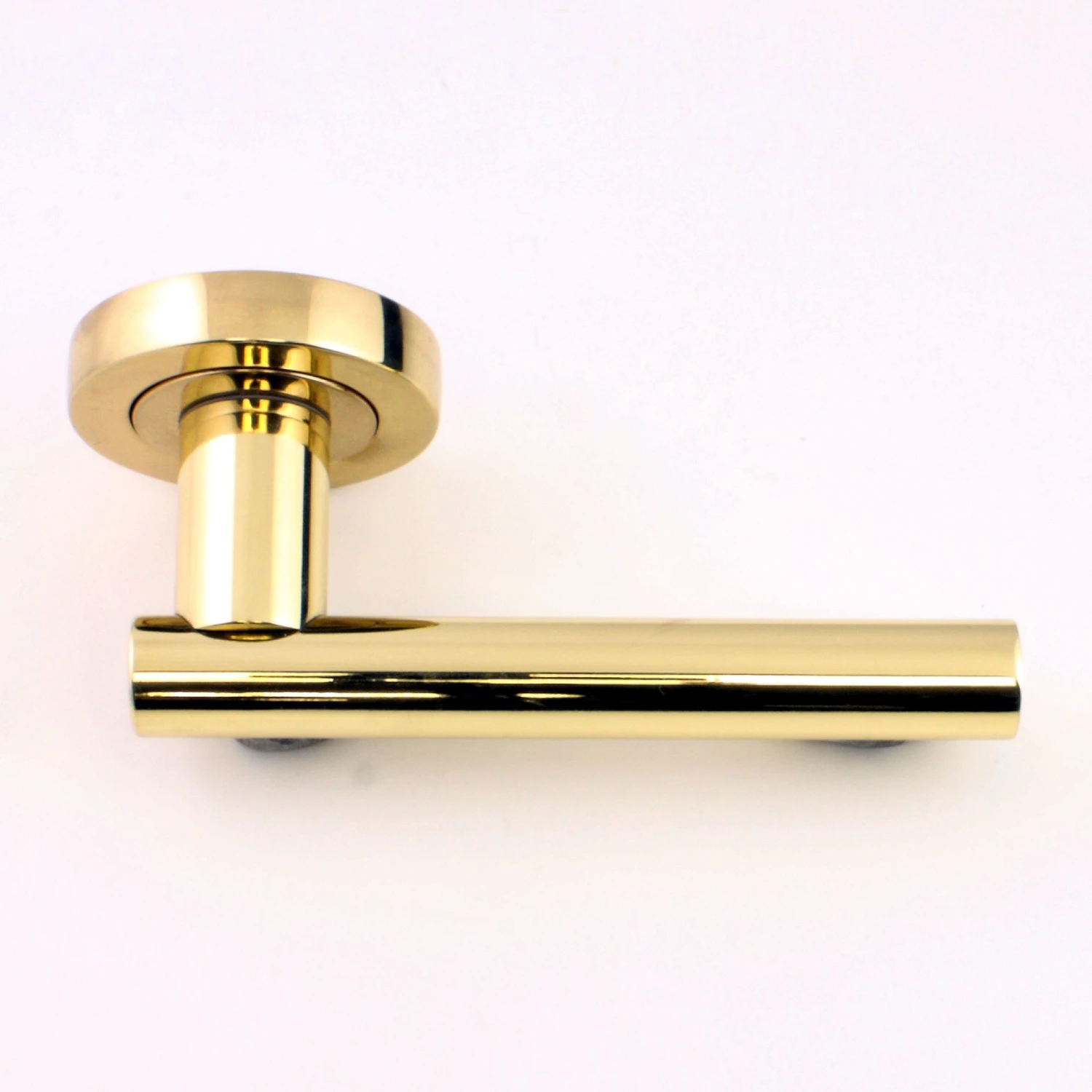 DIN Style Anti-Thrust Mortice Night Latch - Complete Set - Supplied With Handles & Cylinder - Polished Brass - Image 7
