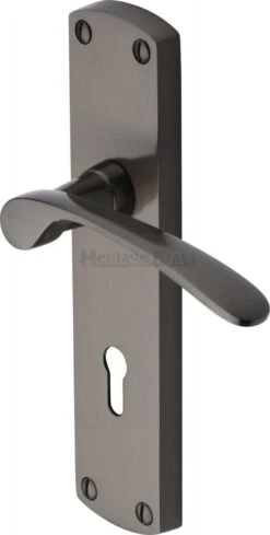 Diplomat Lever Door Handles On A Backplate - Matt Bronze (Lacquered)