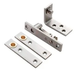 Double Action Pivot Set - For Double Swing Doors - Frame Mounted - 80kg - Satin Stainless Steel
