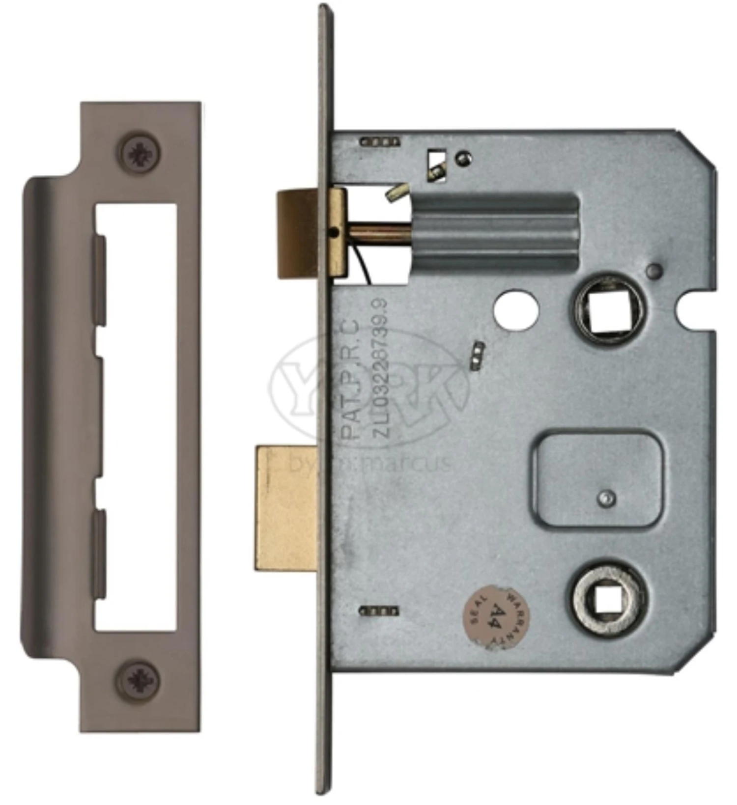 Economy Mortice Bathroom Lock - To Suit 5mm Spindle - Matt Bronze (Lacquered)