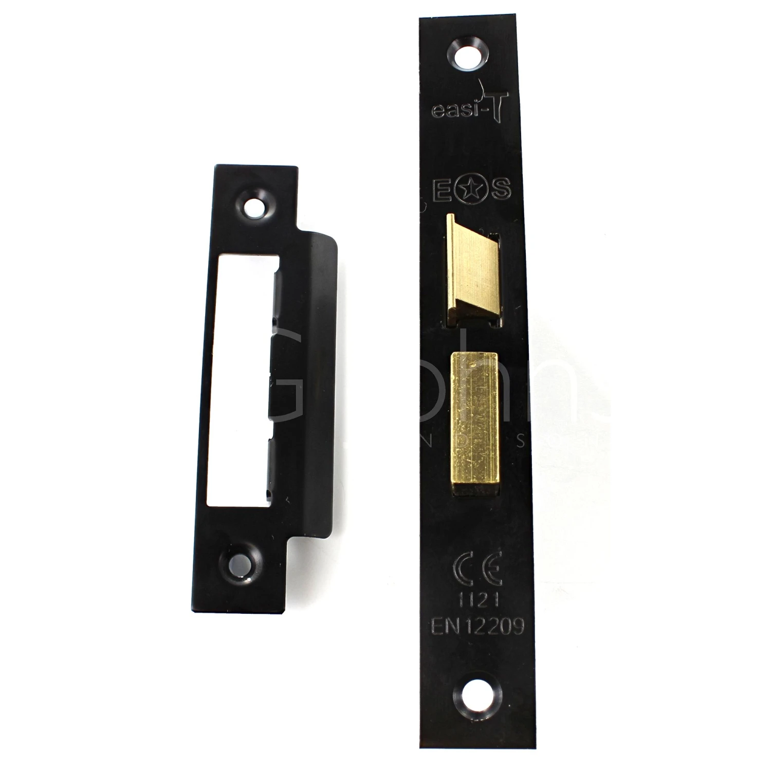 Economy Mortice Bathroom Lock - To Suit 5mm Spindle - Matt Black - Image 2
