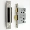 Architectural Quality Euro Profile Mortice Sash Lock Case - CE / UKCA Marked - Fire Rated - Certifire Approved - Satin Stainless Steel