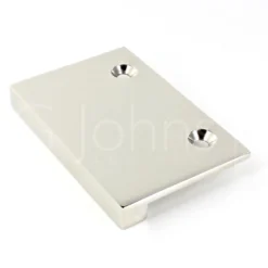 Face Fixing Finger Edge Pull - With Cube Edge Design - Available In 4 Sizes - Polished Nickel