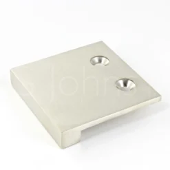 Face Fixing Finger Edge Pull - With Cube Edge Design - Available In 4 Sizes - Satin Nickel