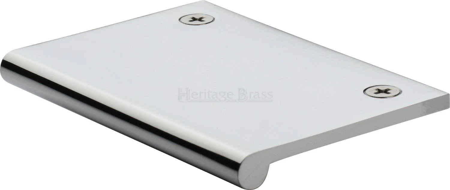Face Fixing Finger Edge Pull - With Rounded Edge Design - Available In 6 Sizes - Polished Chrome - Image 4