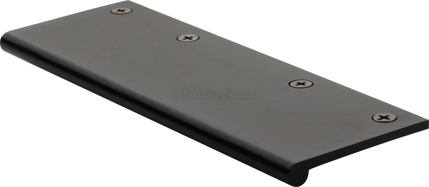 Face Fixing Finger Edge Pull - With Rounded Edge Design - Available In 6 Sizes - Matt Black - Image 6