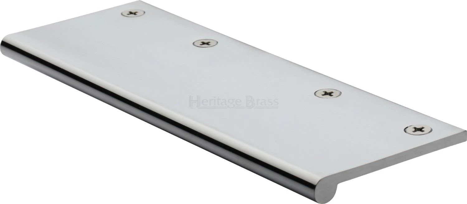 Face Fixing Finger Edge Pull - With Rounded Edge Design - Available In 6 Sizes - Polished Chrome - Image 6