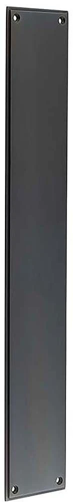 Rectangular Face Fixed Finger Plate With Stepped Edges - 450mm X 75mm - Dark Bronze (Lacquered)