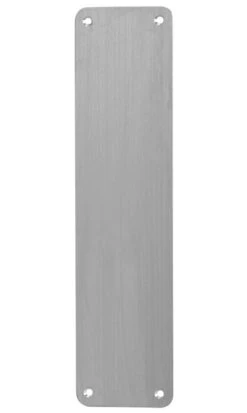 Radius Corner Finger Plate - Satin Stainless Steel - Suitable For Use With FD30 / FD60 Fire Doors