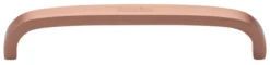 Flat D Shape Cabinet Pull Handles - Available In Three Sizes - Satin Copper (lacquered)