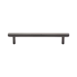 Fully Knurled Pattern T Bar Cabinet Pull Handle - Available In Three Sizes - Matt Bronze (Lacquered)